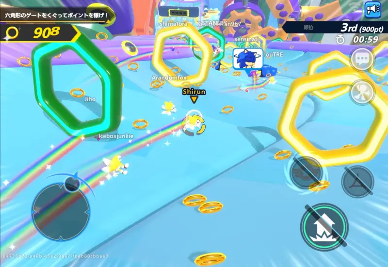 ソニックランブルのゲーム画像