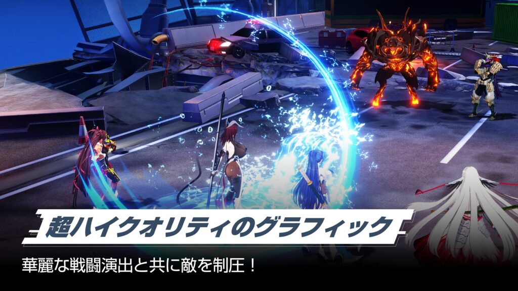 対魔忍スクワッドのキャラクタービューモード画面
